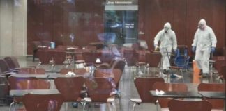 his is a photo of the aftermath of one incident at the University of Toronto. (Submitted by Jason Huang)