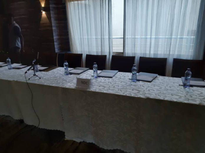 Seats reserved for the NDC at Vigilantism Dialogue empty