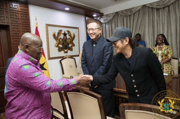 Photos of Chinese actor, Jet Li in Ghana