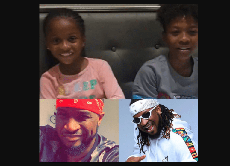 Watch as Peter Okoye’s kids wish him, brother Paul a happy birthday