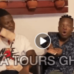 Dancehall artiste Stonebwoy was spotted having a good time with social media sensation Shatta Bundle.