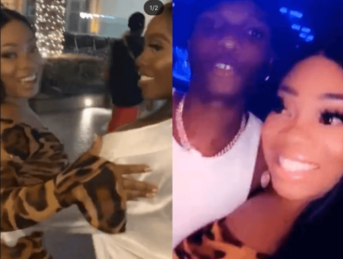 Moesha in Dubai with Tiwa Savage and Wizkid