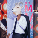 Joey B with the goat mask