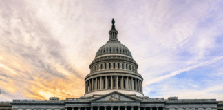 The US Capitol Building in Washington, DC.