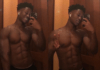 Abraham Attah shows off sexy abs
