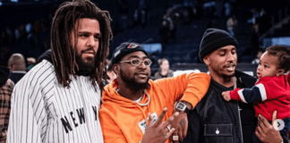 J Cole, (L), Davido (M) and Trey Songz at Madison Square Garden