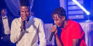 Stonebwoy and Kelvyn Boy (R)