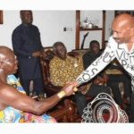 Photo: Steve Harvey meets ex-president Kufuor, Asantehene Otumfuo