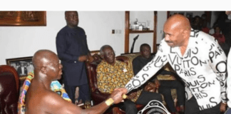 Photo: Steve Harvey meets ex-president Kufuor, Asantehene Otumfuo