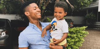 Kidi and his 3-year-old son