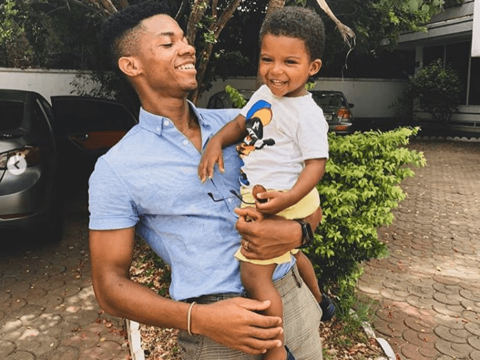 Kidi and his 3-year-old son