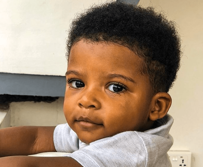 Kidi's 3-year-old son