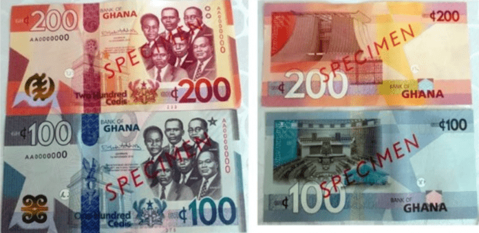 Bank of Ghana releases GH₵ 2 coin, 100, 200 Cedi notes