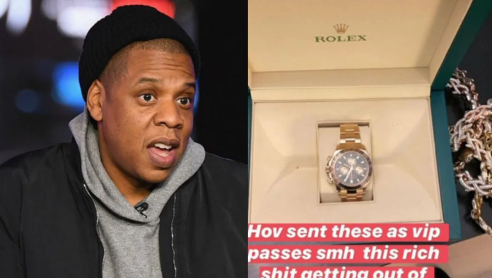 Jay-Z sends Rolex watches as VIP pass to his event, rappers react