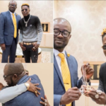 Shatta Wale meets new GFA president to discuss youth empowerment in sports