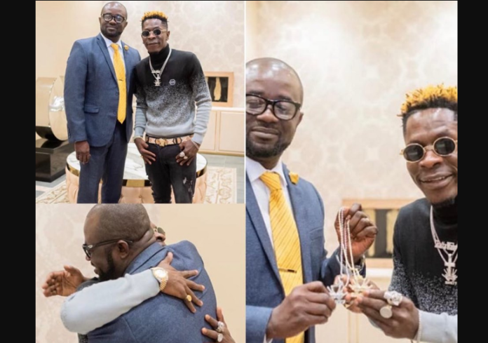 Shatta Wale meets new GFA president to discuss youth empowerment in sports