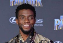 Cast member Chadwick Boseman attends the premiere of the sci-fi motion picture "Black Panther" at the Dolby Theatre in the Hollywood section of Los Angele