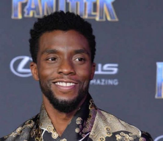 Cast member Chadwick Boseman attends the premiere of the sci-fi motion picture "Black Panther" at the Dolby Theatre in the Hollywood section of Los Angele