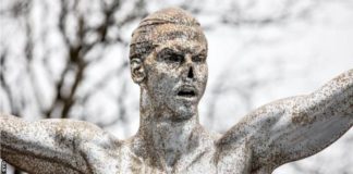 The statue has been vandalised several times since it was unveiled on 9 October