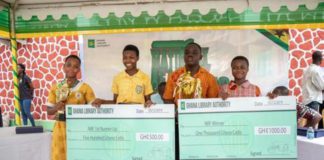 The respective winners were awarded cash prizes and all contestants given one-year free library subscription