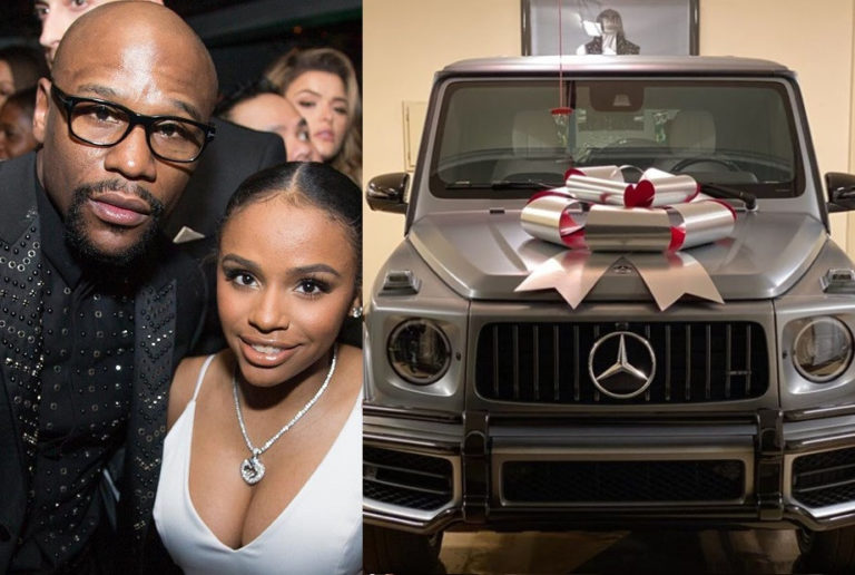 Photos: Floyd Mayweather buys a brand new G-Wagon for his 19-year-old daughter as Christmas gift