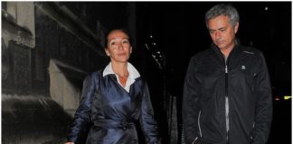 Jose Mourinho and wife Matilde Faria in the company of their pet pooch Leya in London back in 2013. Photo: Palace Lee. Source: UGC