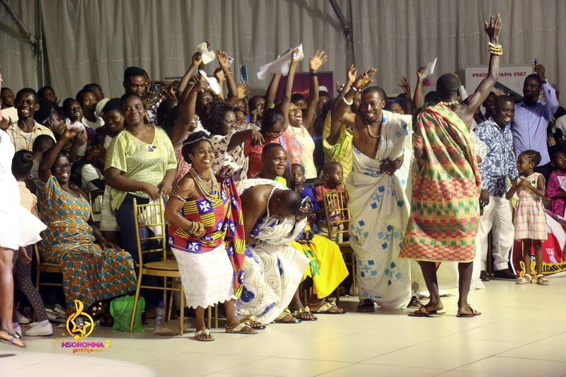 Nsoromma fans cheer on contestant at Providence Event Centre, Trade Fair