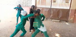 Pupil fighting at school
