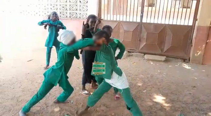 Pupil fighting at school