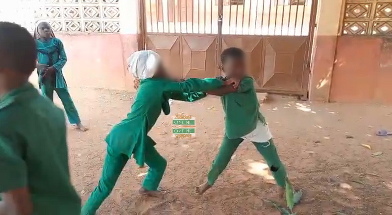 Pupil fighting at school