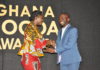 Yara Ghana MD, Danquah Addo-Yobo receiving the award at the Ghana Cocoa Awards
