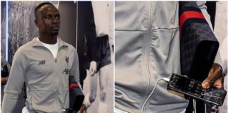 For a player, who according to The Guardian, earns £150,000 per week in the Premier League, it is extremely strange to see him carrying around an iPhone with a broken screen guard.
