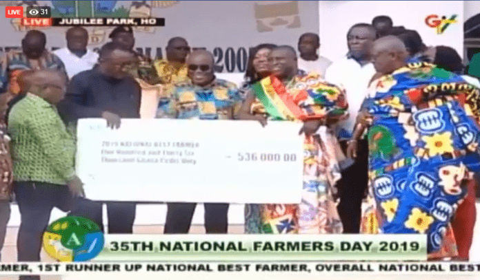 The national award comes with a cheque of GH¢ 536,000.00