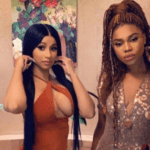 Cardi B and Becca (R) in Ghana