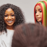 Akuapem Poloo and Cardi B (R)