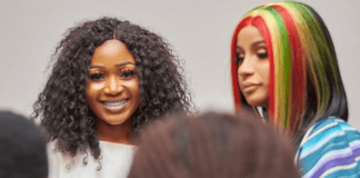 Akuapem Poloo and Cardi B (R)