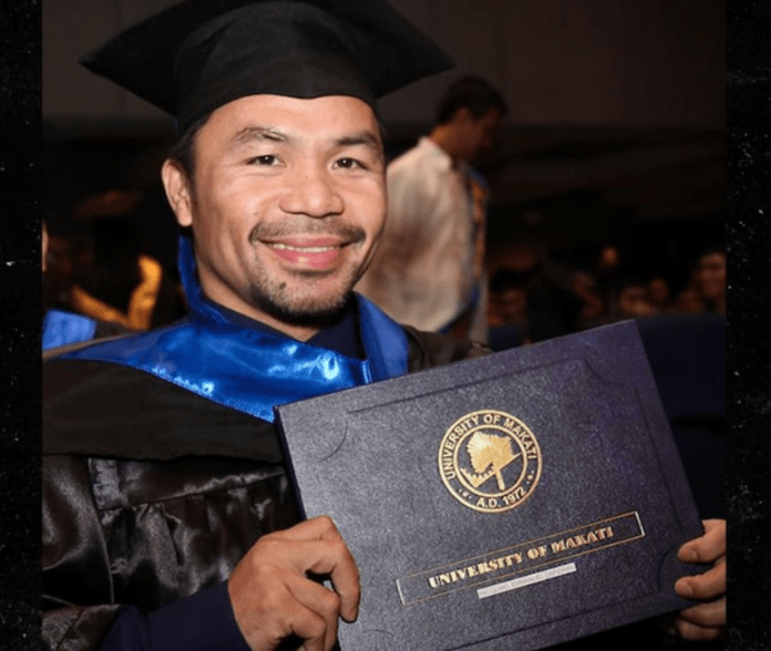 Manny Pacquiao graduates from University
