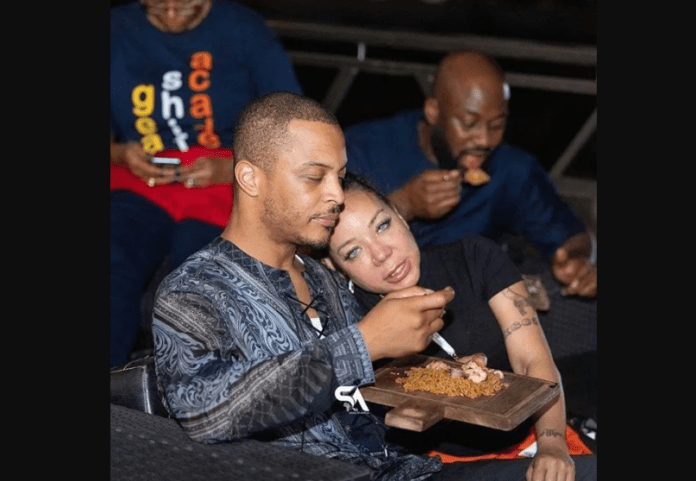 American rapper T.I, wife taste Ghana's Jollof