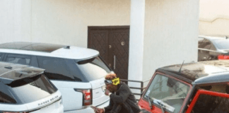 Shatta Wale shows off his cars