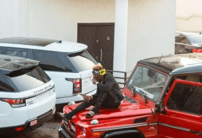 Shatta Wale shows off his cars