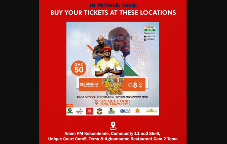 Adom Highlife Dance Fiesta to set Tema on fire today