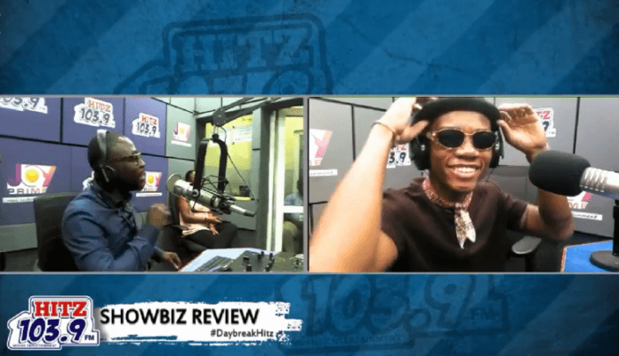 Kidi on Daybreak Hitz show with Andy Dosty