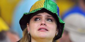 Brazil fans were emotional following their country's defeat to Germany in 2014