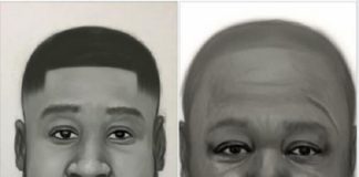 Artist impression of the two men who allegedly murdered Ahmed Suale