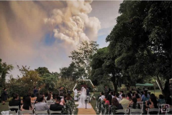 volcano wedding