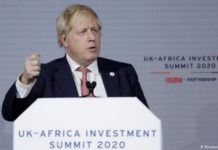 Boris Johnson was addressing African heads of states at the UK-Africa Summit 2020.