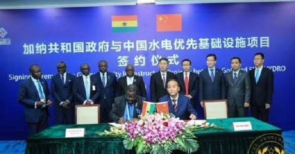 Ghana and China signing the Sinohydro trade deal