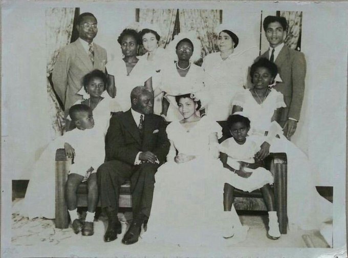 His Excellency Nana Addo Dankwa Akufo-Addo (1st Left) was a page boy at J.B. Danquah’s wedding.1951