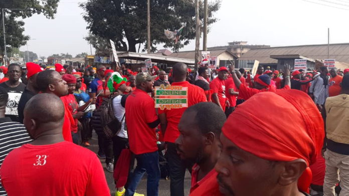 demo in kumasi