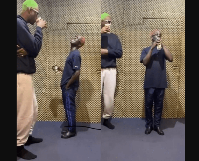 Joey B spotted in the studio with Bosom Pyung [Video]